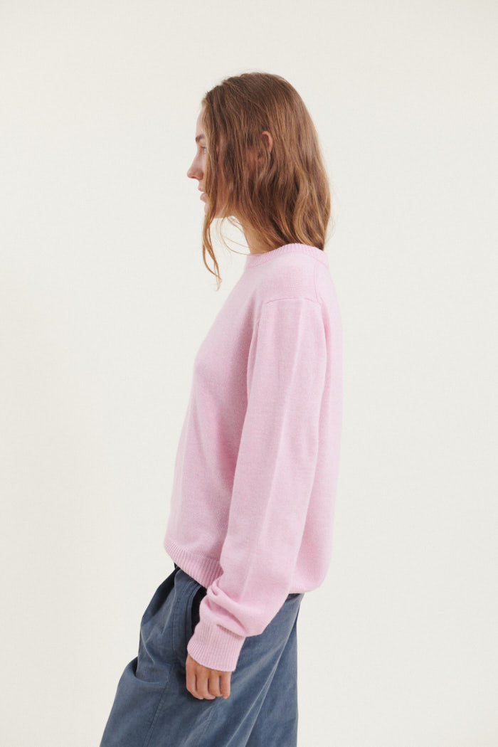 Basic Apparel Cady O-Neck Sweaters 735 Sweet lilac